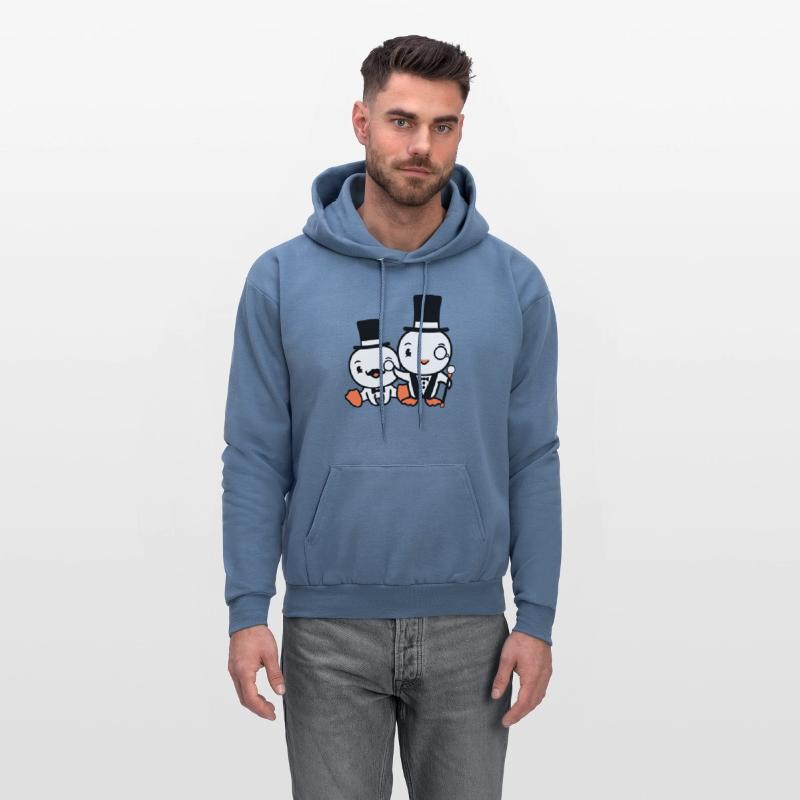 2 Birds Rich Wealthy Two Gentlemen Top Hat Sir Mr.