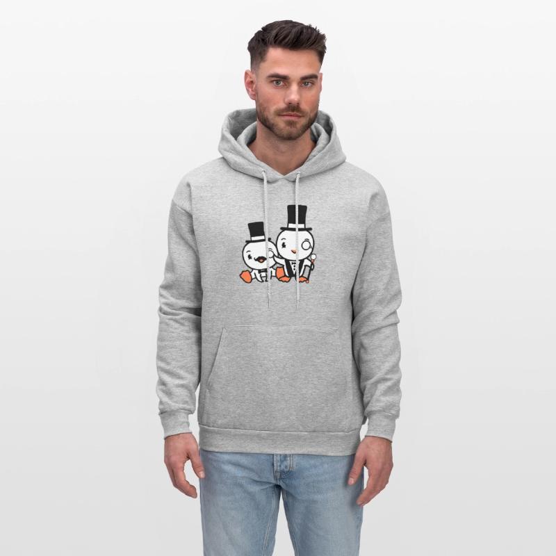 2 Birds Rich Wealthy Two Gentlemen Top Hat Sir Mr.