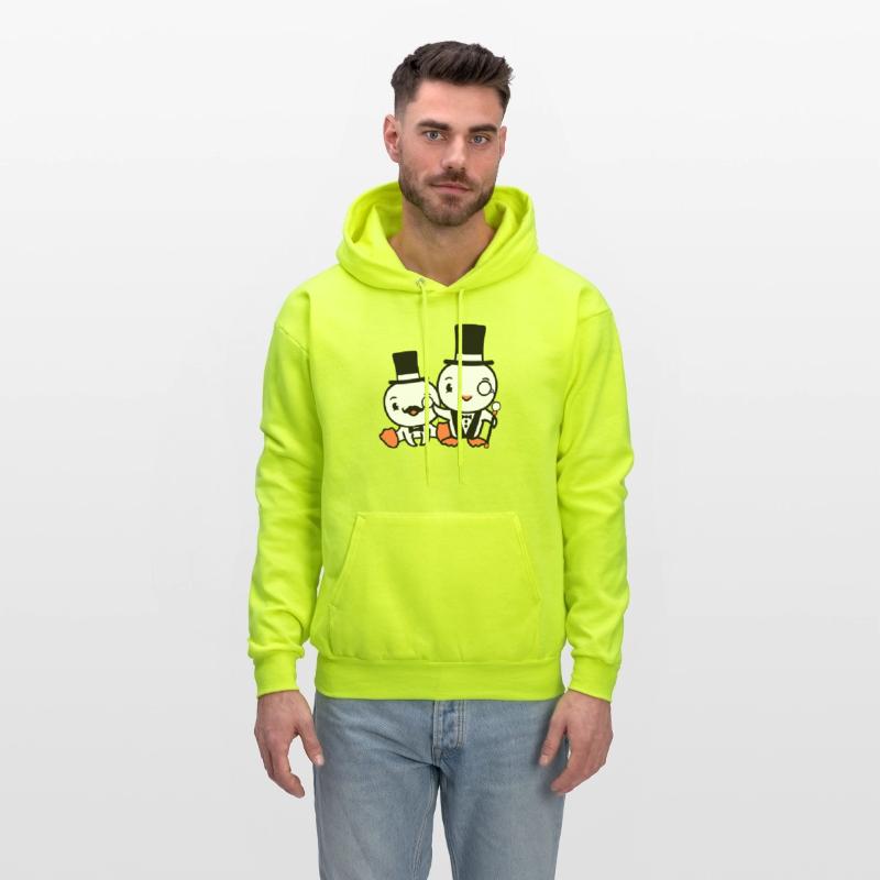 2 Birds Rich Wealthy Two Gentlemen Top Hat Sir Mr.