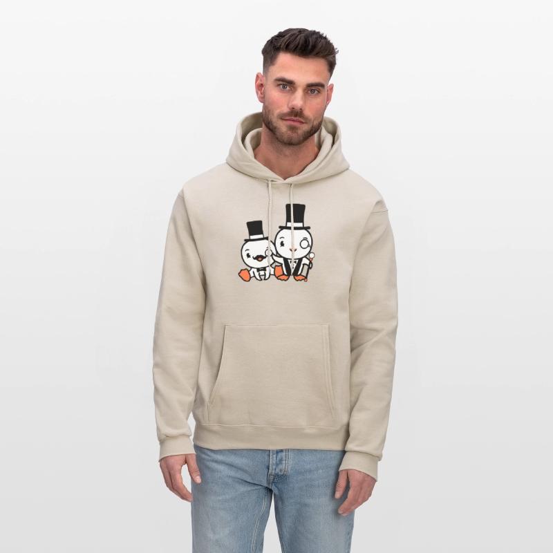 2 Birds Rich Wealthy Two Gentlemen Top Hat Sir Mr.