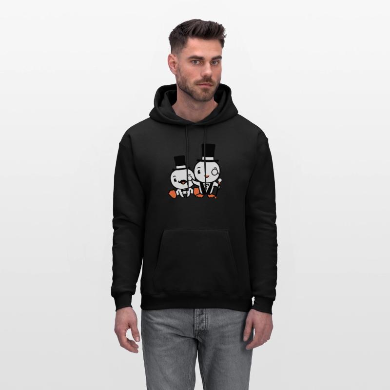 2 Birds Rich Wealthy Two Gentlemen Top Hat Sir Mr.