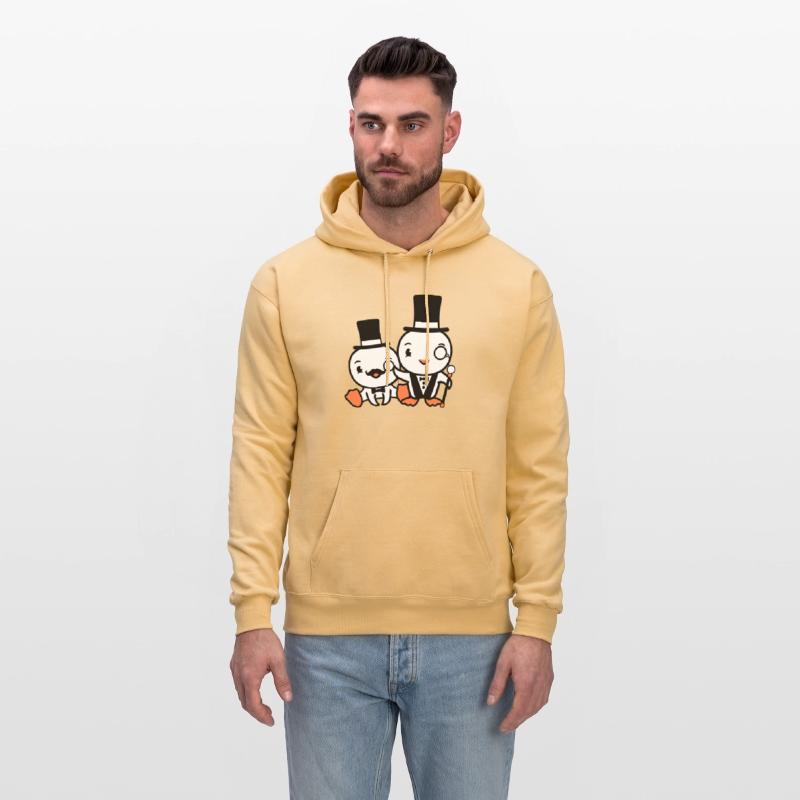 2 Birds Rich Wealthy Two Gentlemen Top Hat Sir Mr.