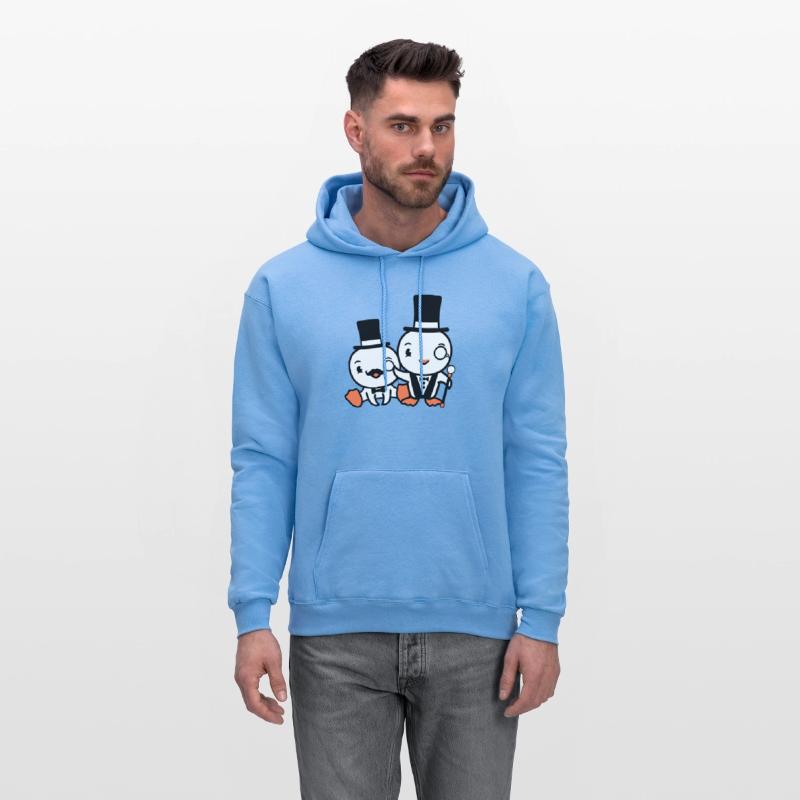 2 Birds Rich Wealthy Two Gentlemen Top Hat Sir Mr.