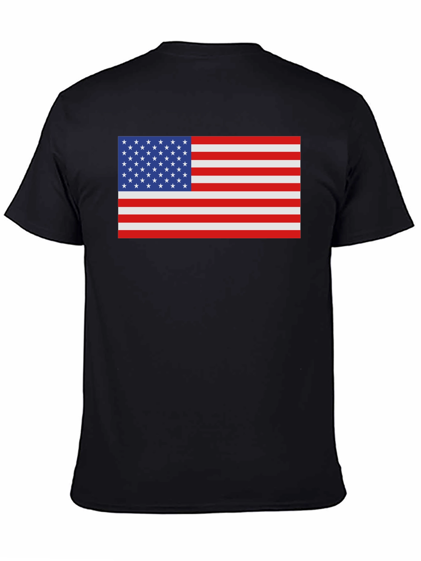 American Flag Graphic Black T-Shirt