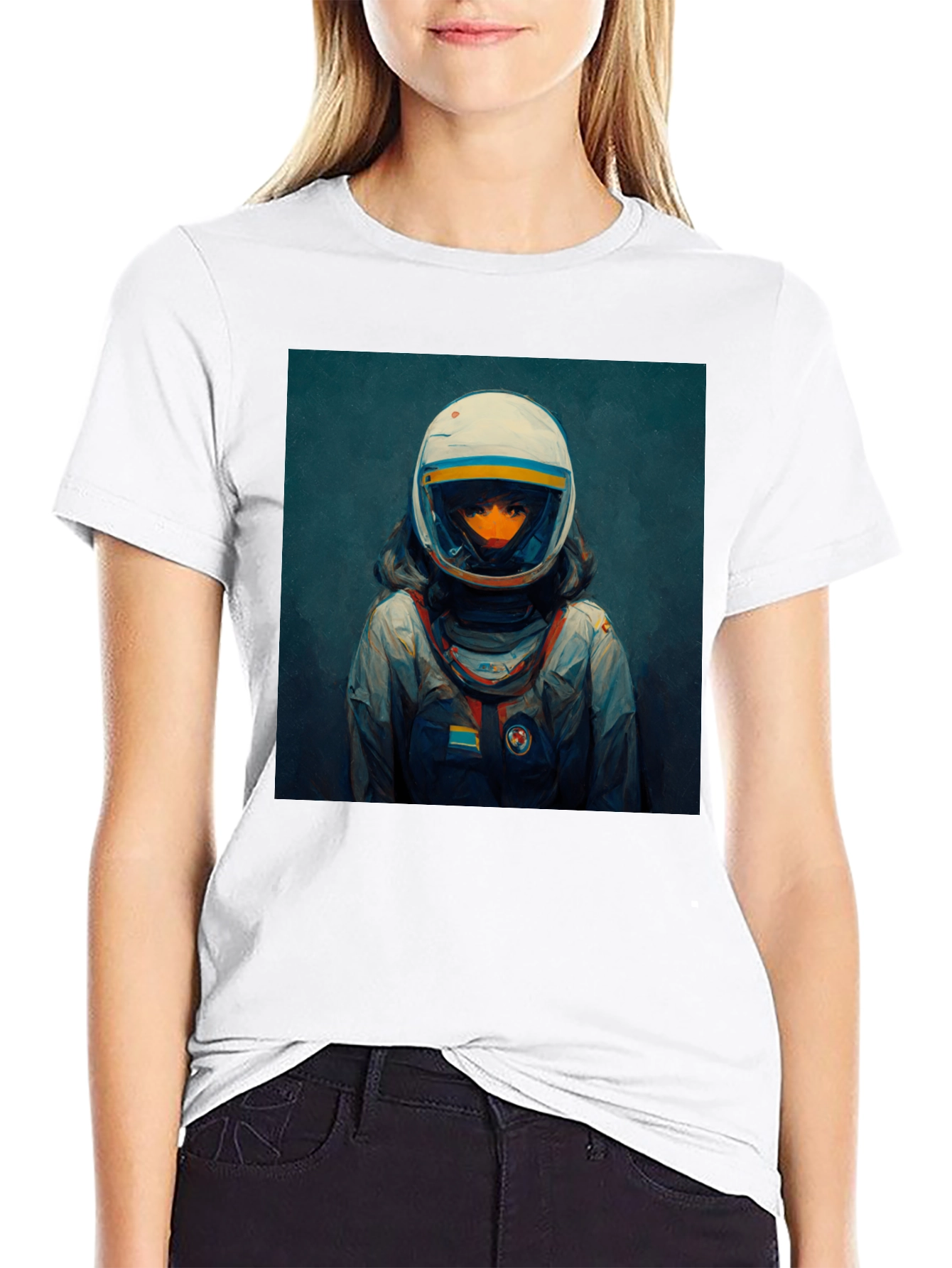Astronaut Graphic Tee - Cool Space Helmet Design