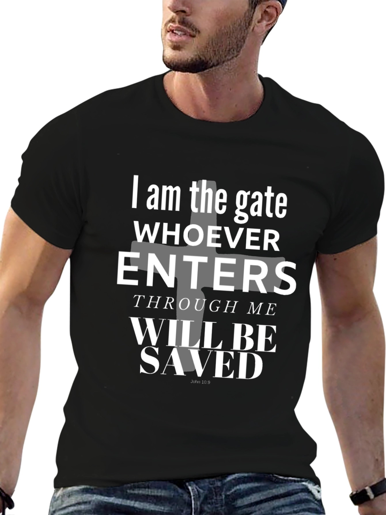 Religious Graphic Tee - I Am The Gate