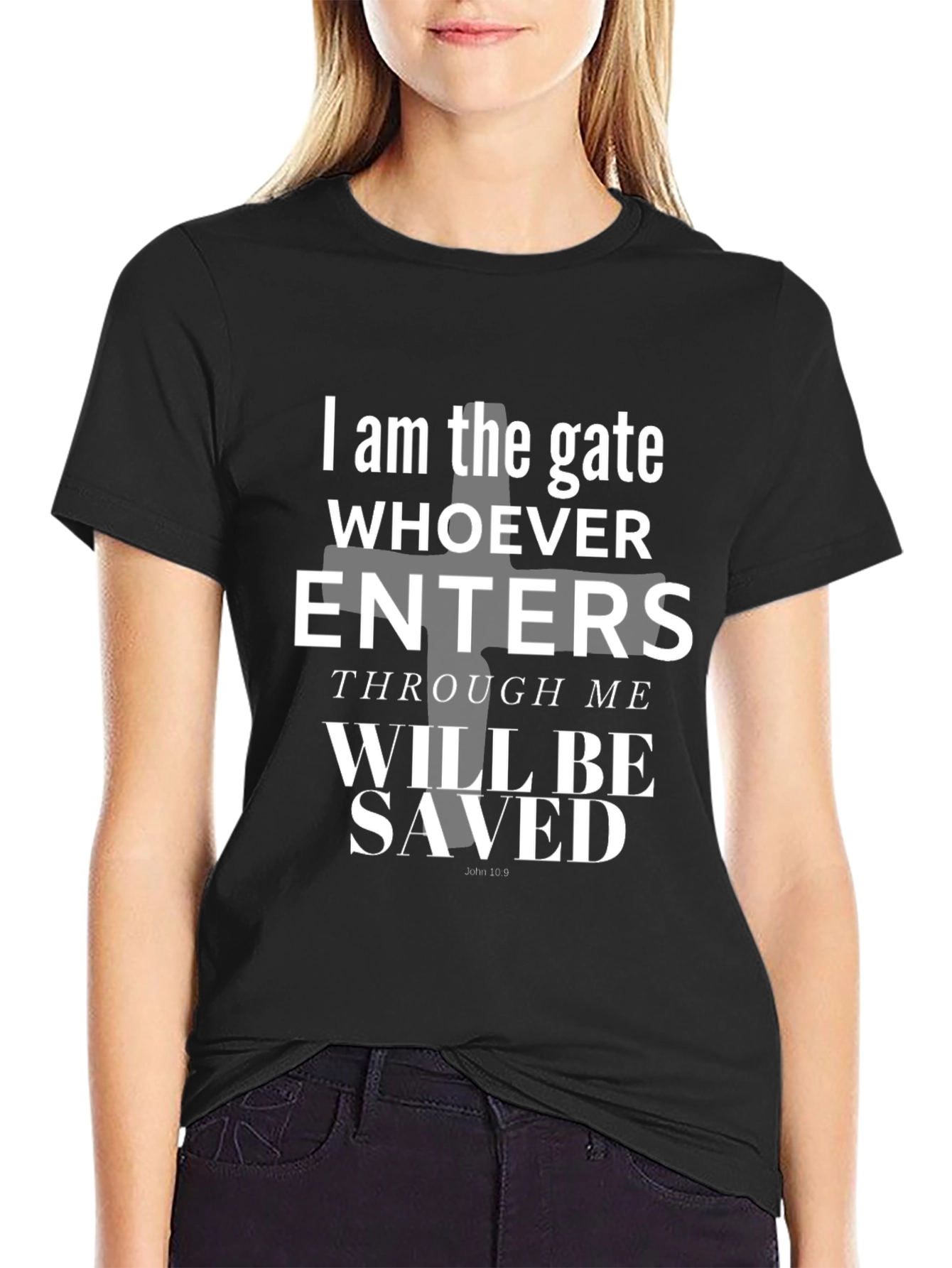 Religious Graphic Tee - I Am The Gate