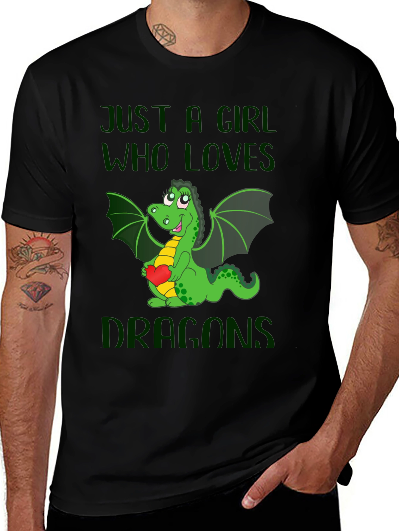 Just A Girl Who Loves Dragons T-Shirt