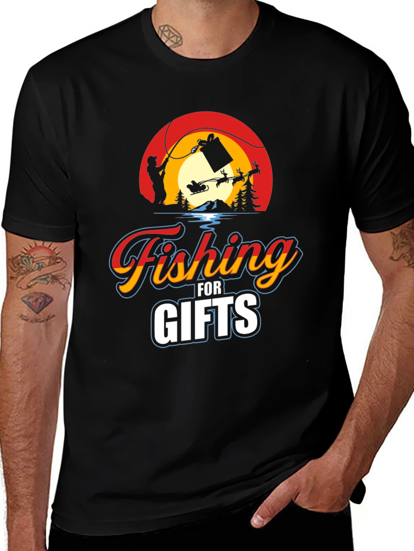 Fishing for Gifts Graphic Tee