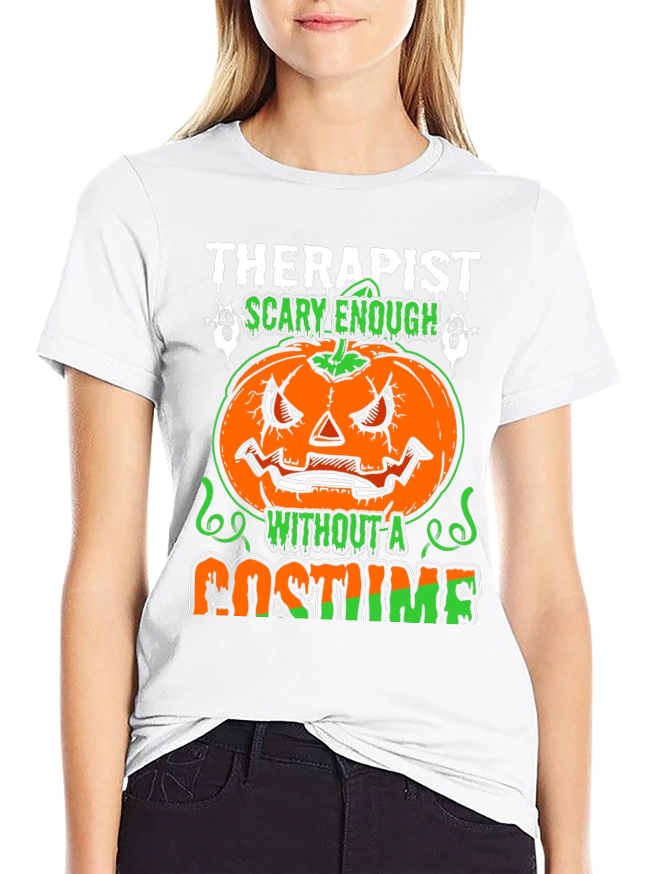 Therapist Scary Enough Halloween T-Shirt