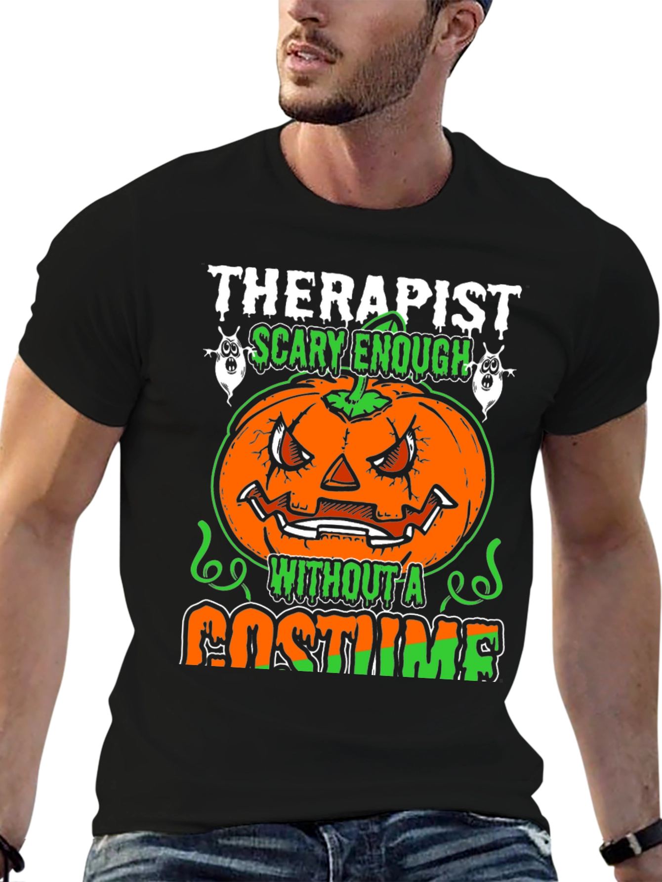 Therapist Scary Enough Halloween T-Shirt