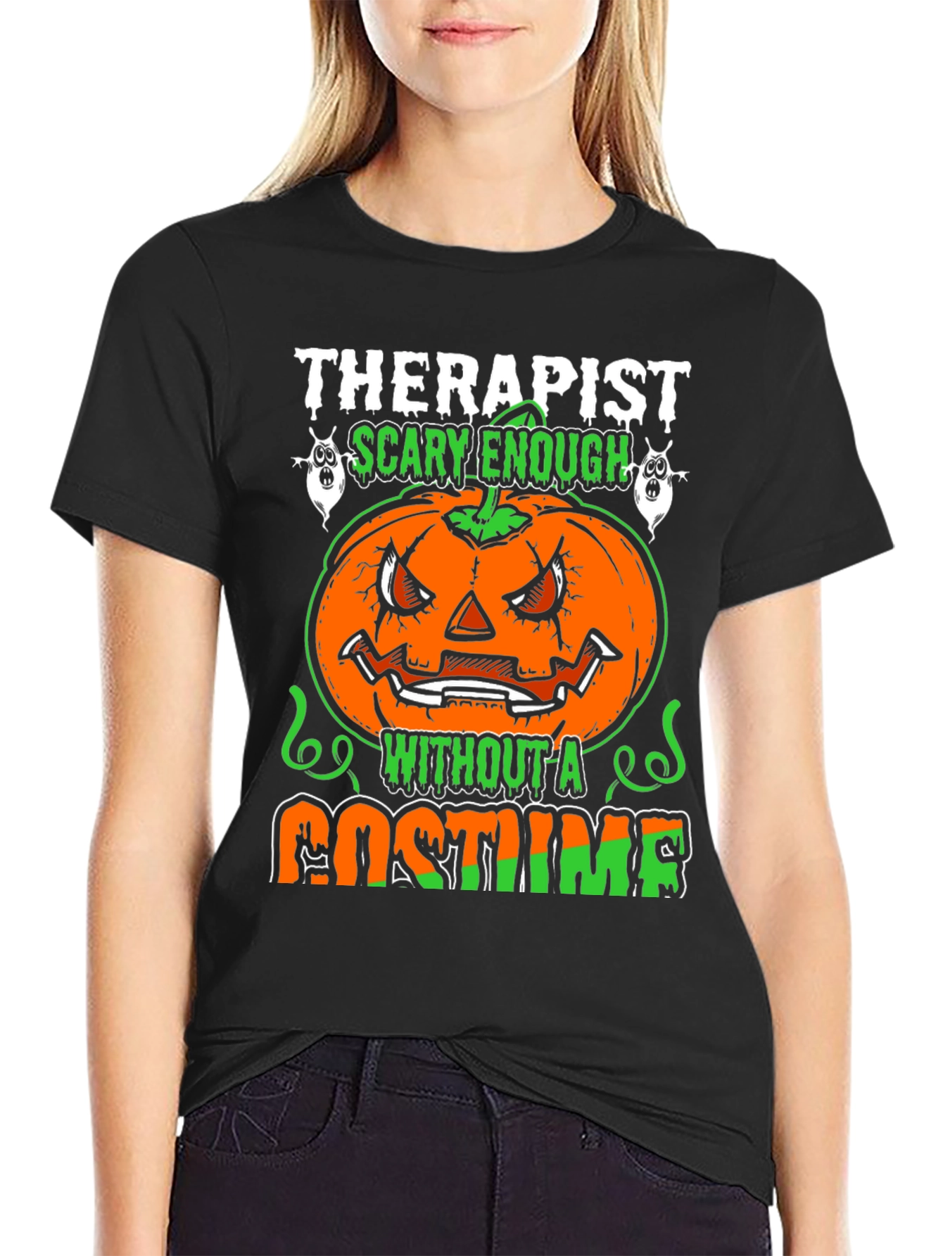 Therapist Scary Enough Halloween T-Shirt
