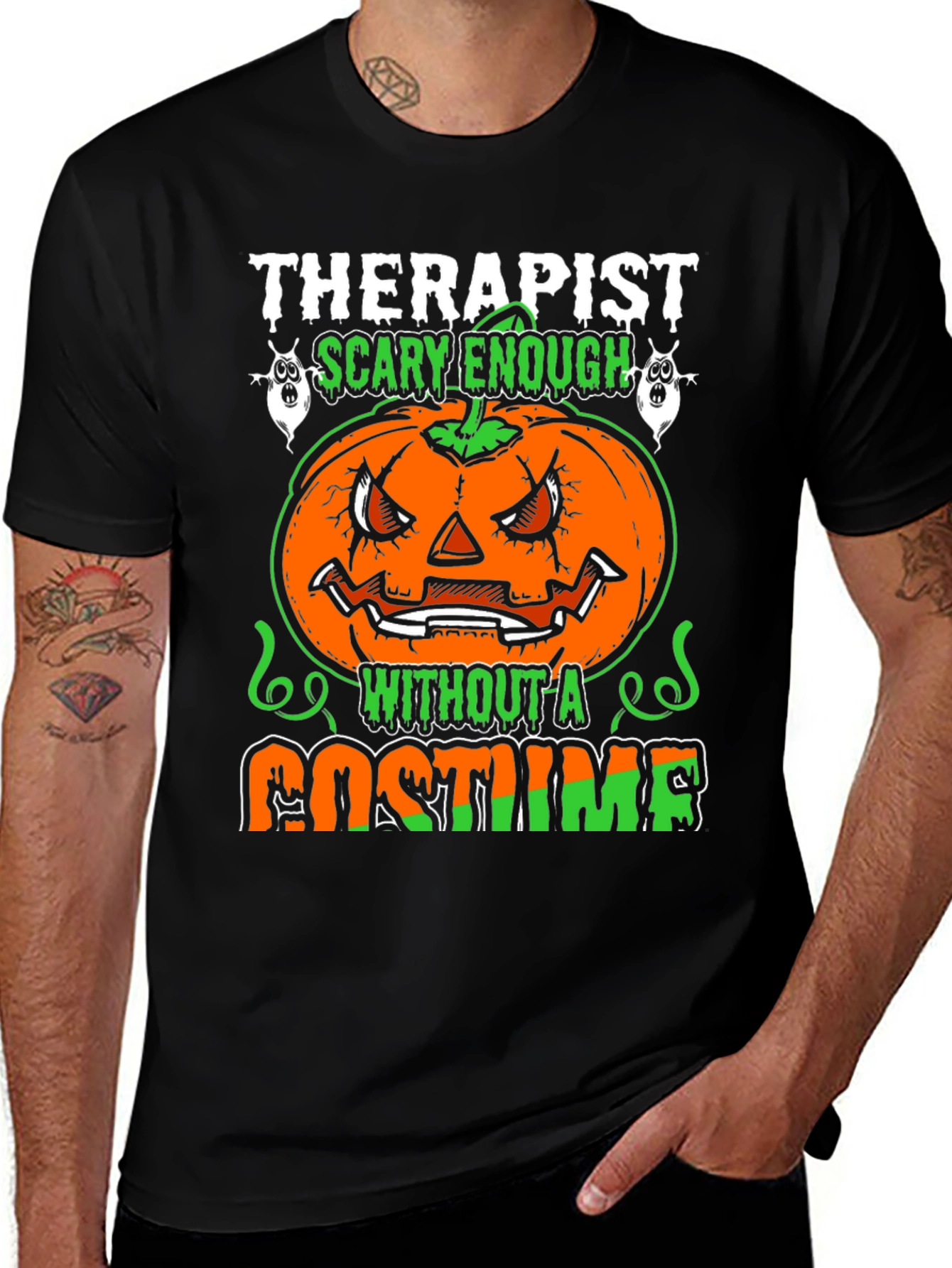 Therapist Scary Enough Halloween T-Shirt