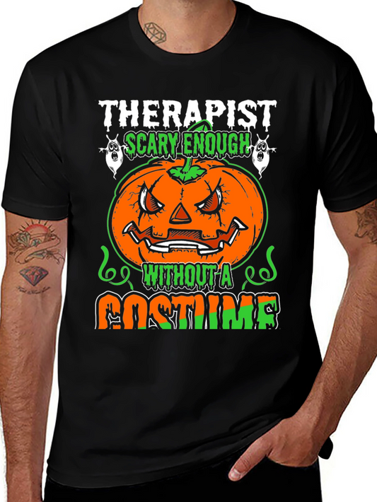 Therapist Scary Enough Halloween T-Shirt