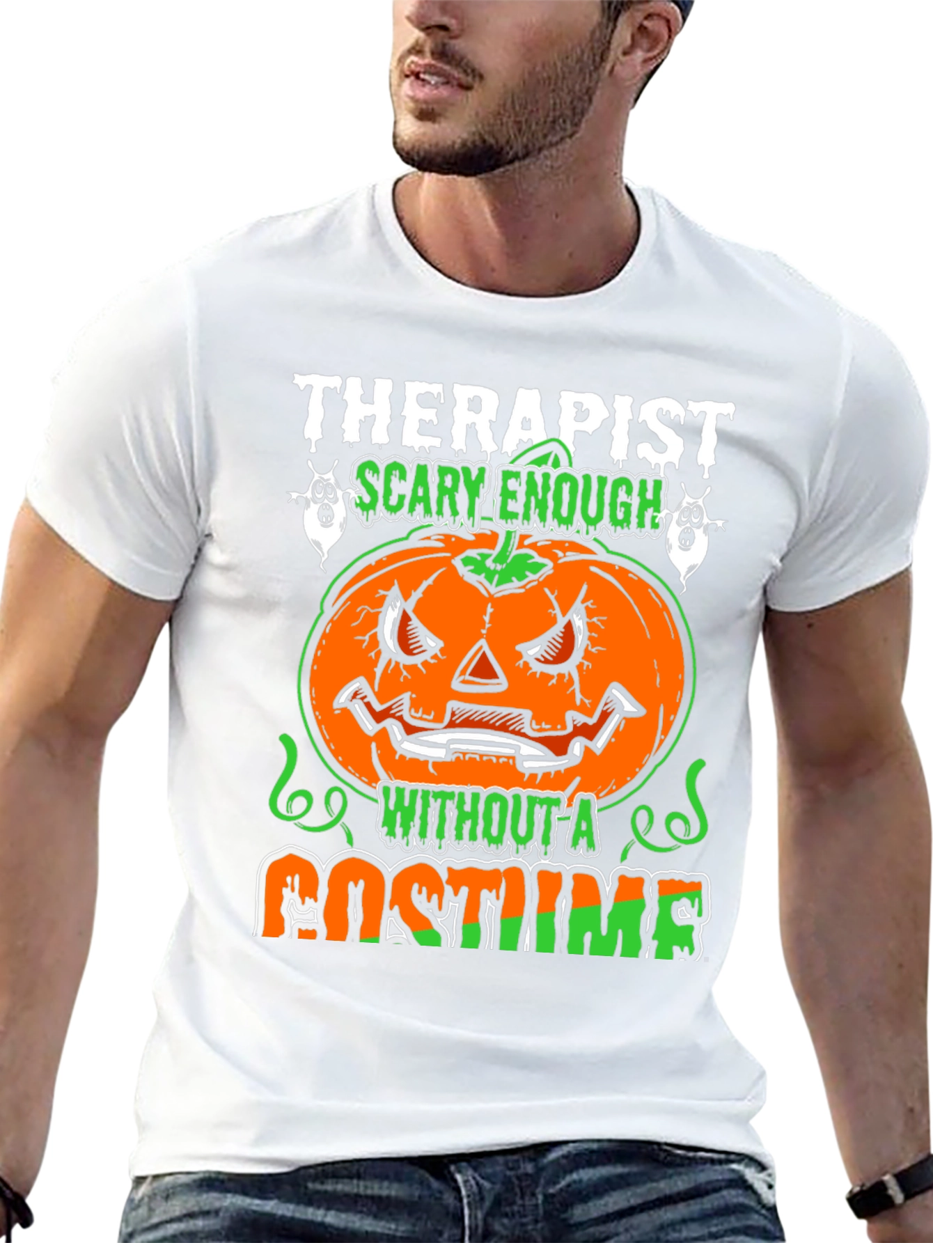 Therapist Scary Enough Halloween T-Shirt