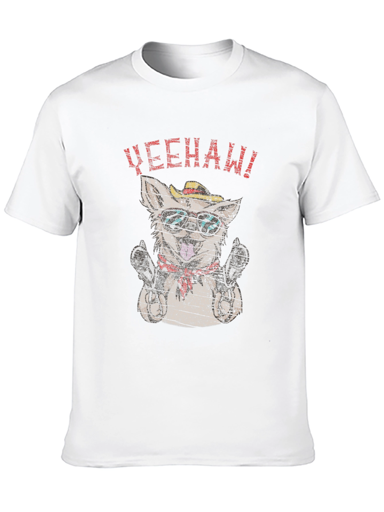 Yeehaw Dog T-Shirt - Novelty Graphic Tee
