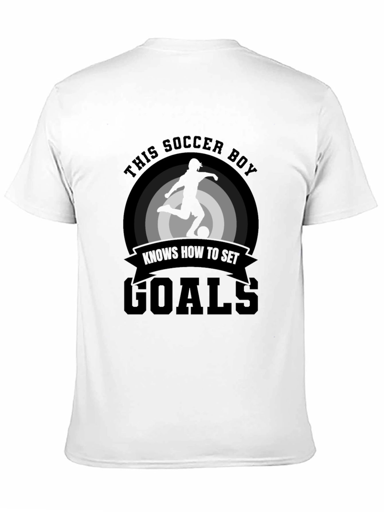 Soccer Boy Goals T-Shirt - Black