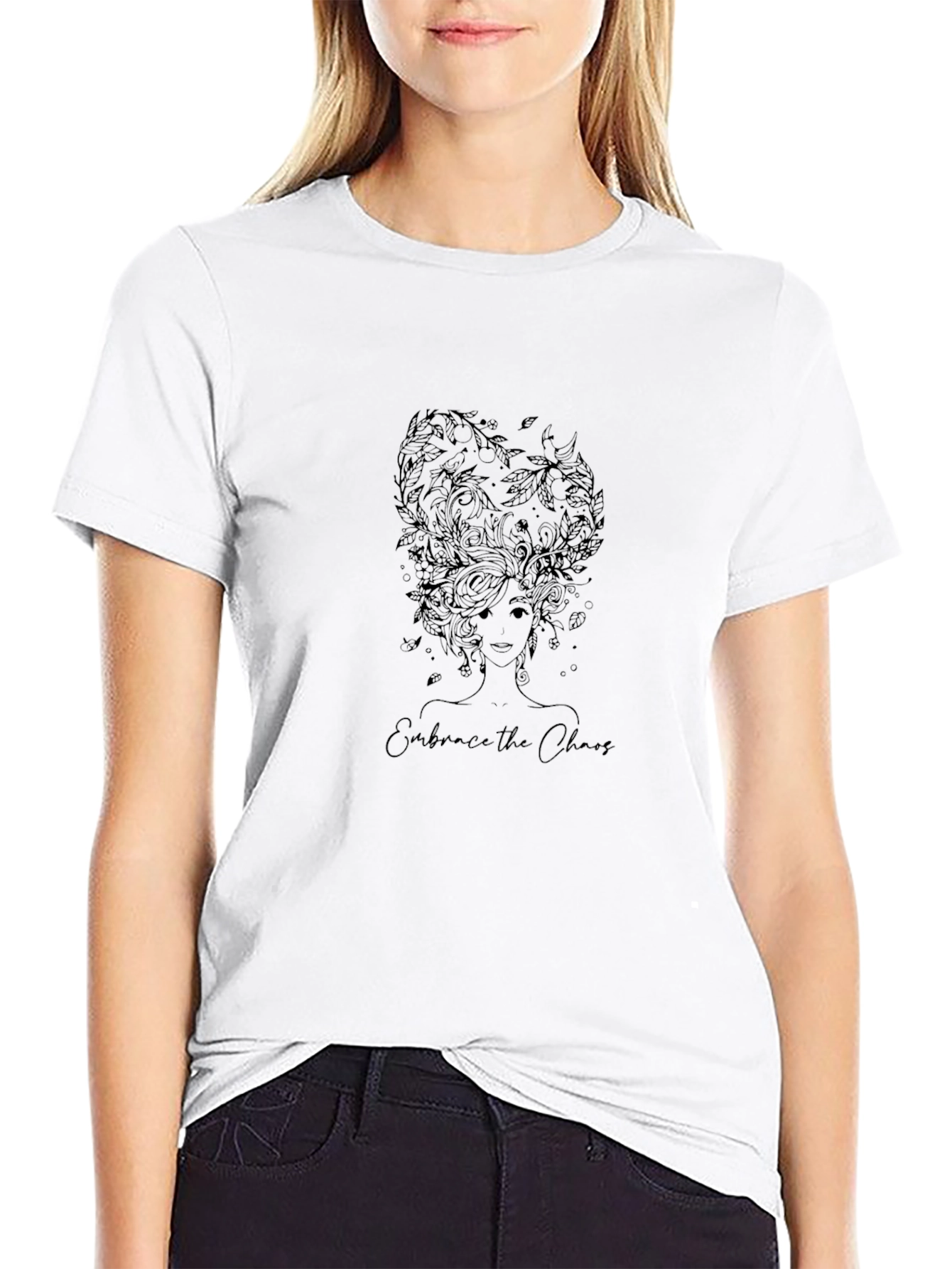 Embrace the Chaos Black Graphic Tee