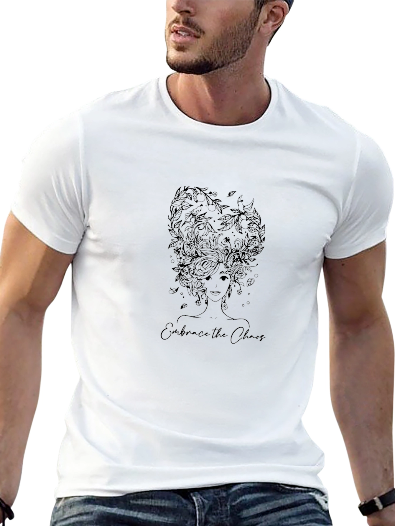Embrace the Chaos Black Graphic Tee