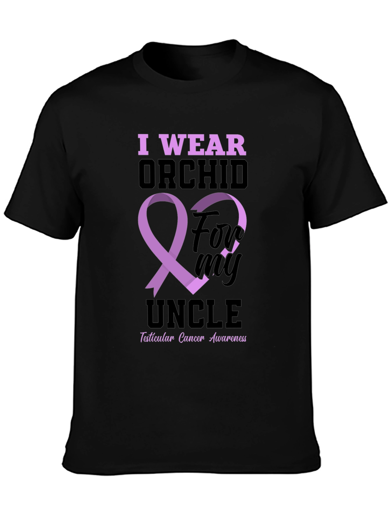 I Wear Orchid For My Uncle T-Shirt