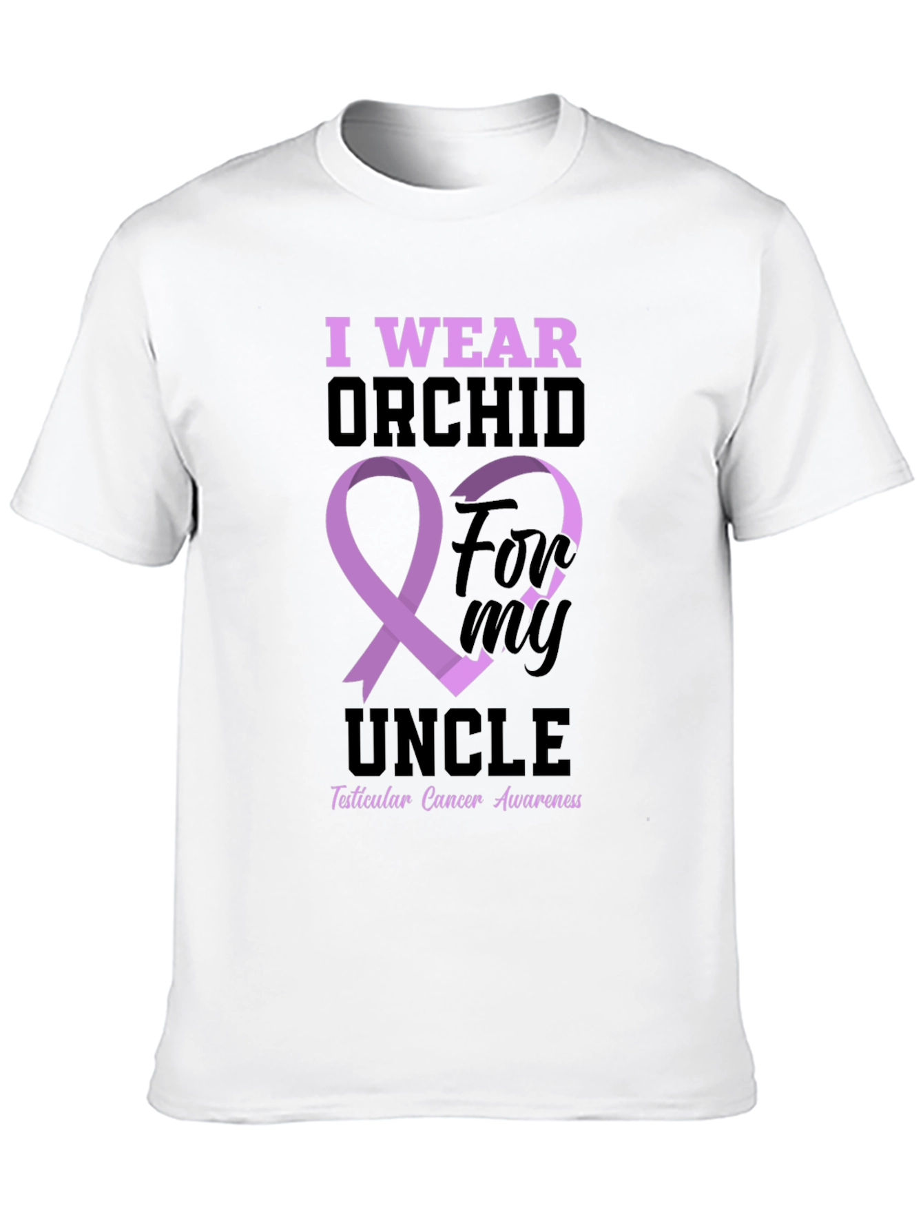 I Wear Orchid For My Uncle T-Shirt