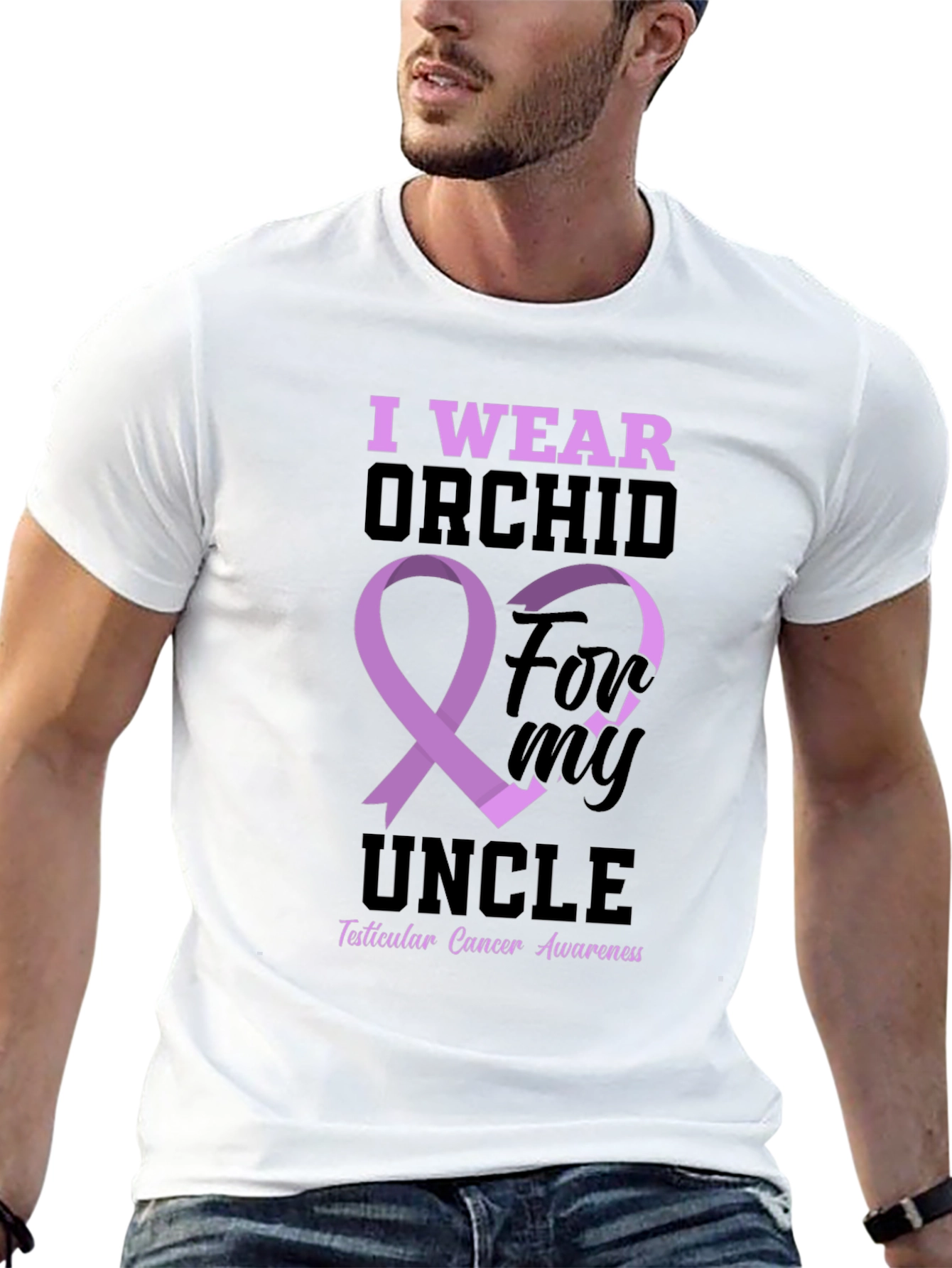 I Wear Orchid For My Uncle T-Shirt