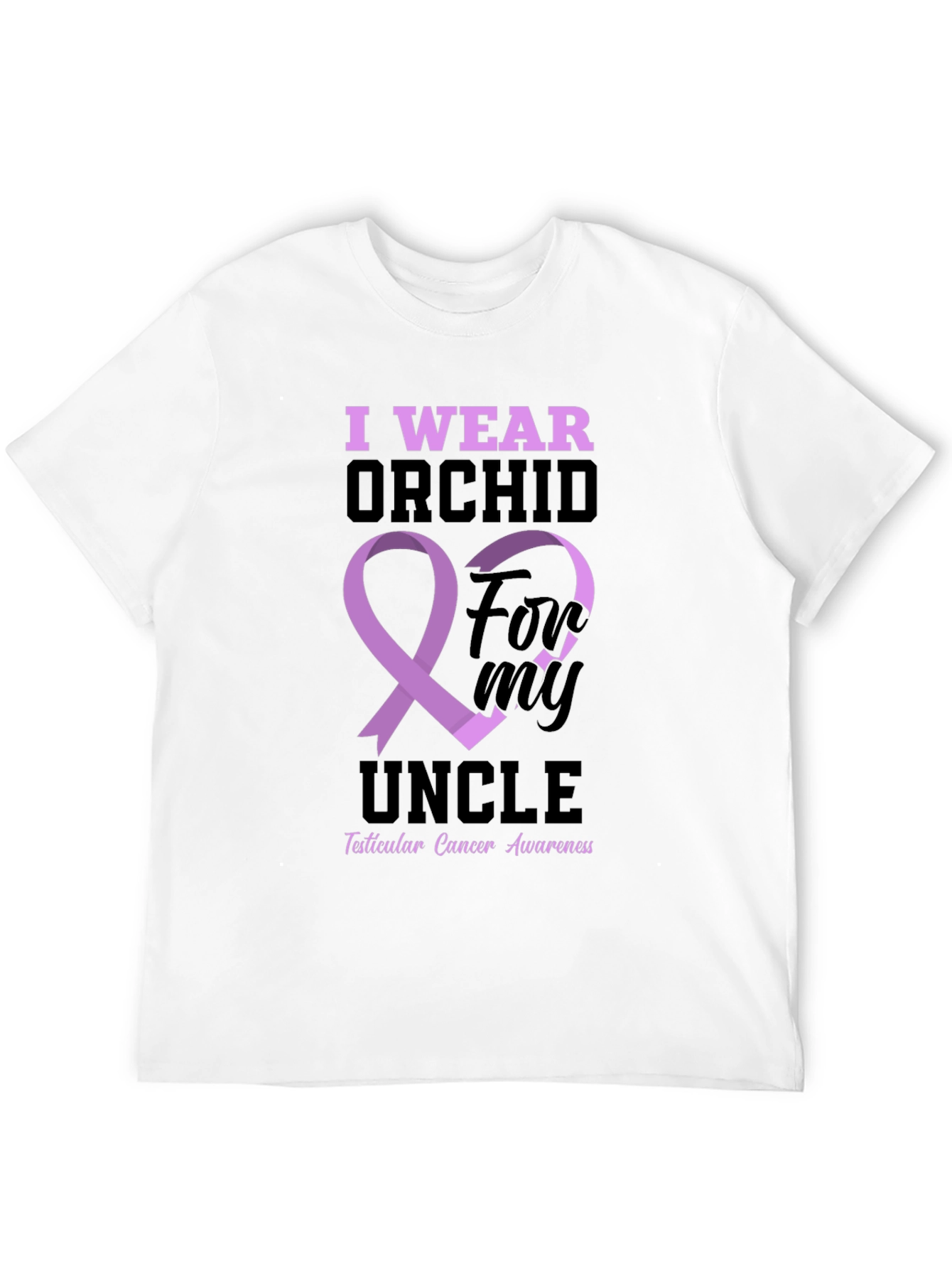 I Wear Orchid For My Uncle T-Shirt