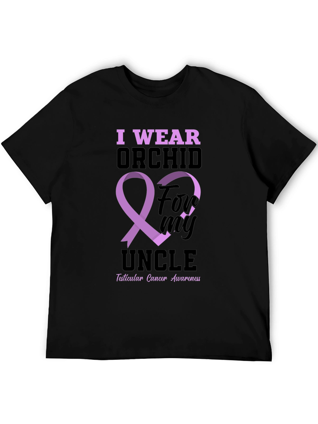 I Wear Orchid For My Uncle T-Shirt