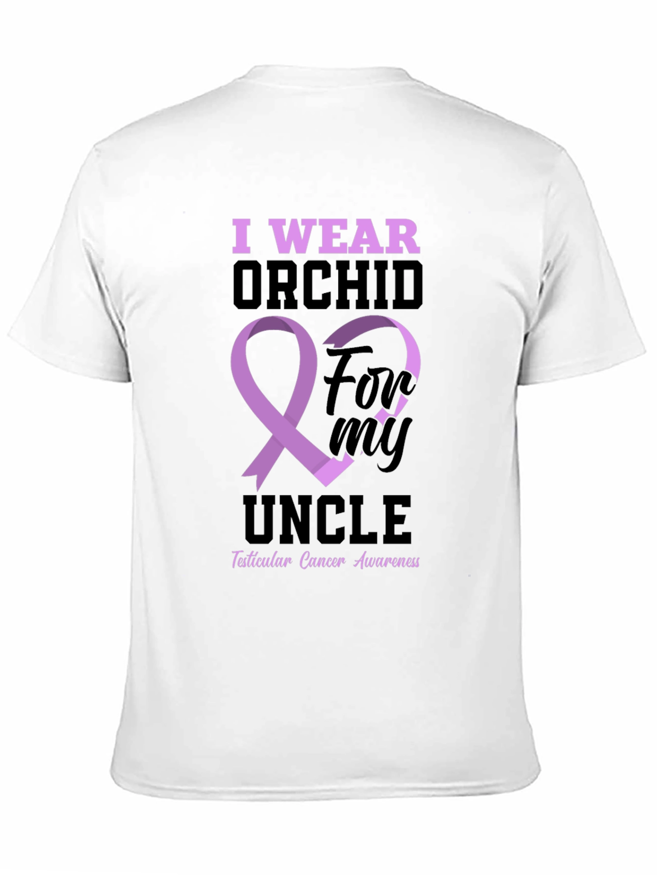 I Wear Orchid For My Uncle T-Shirt