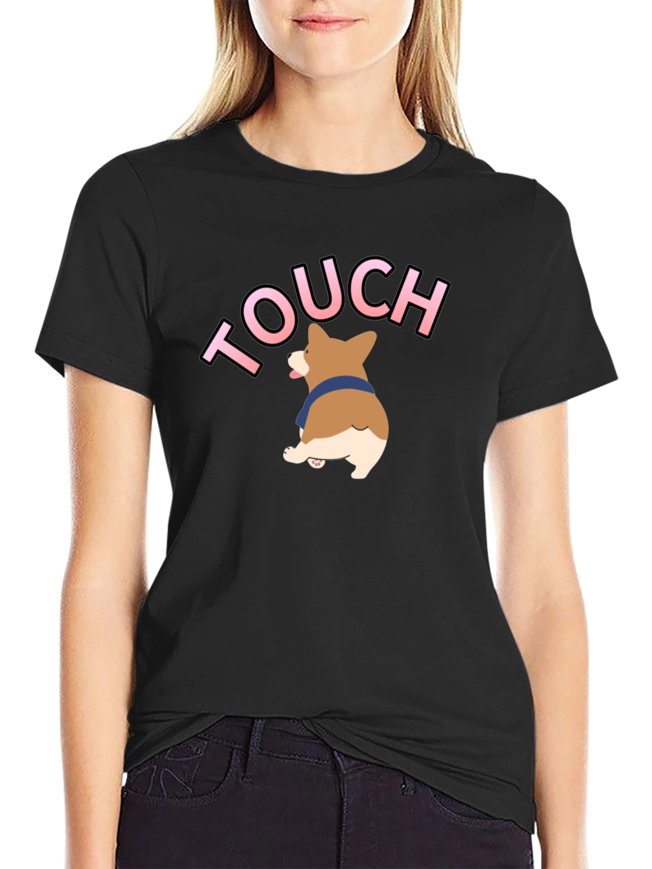 Corgi Touch T-Shirt – Cute Dog Lover Graphic Tee