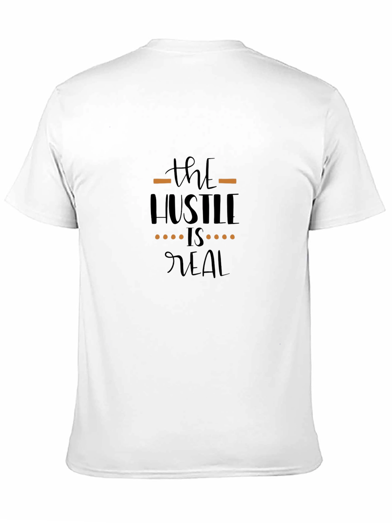 The Hustle is Real Graphic Black T-Shirt