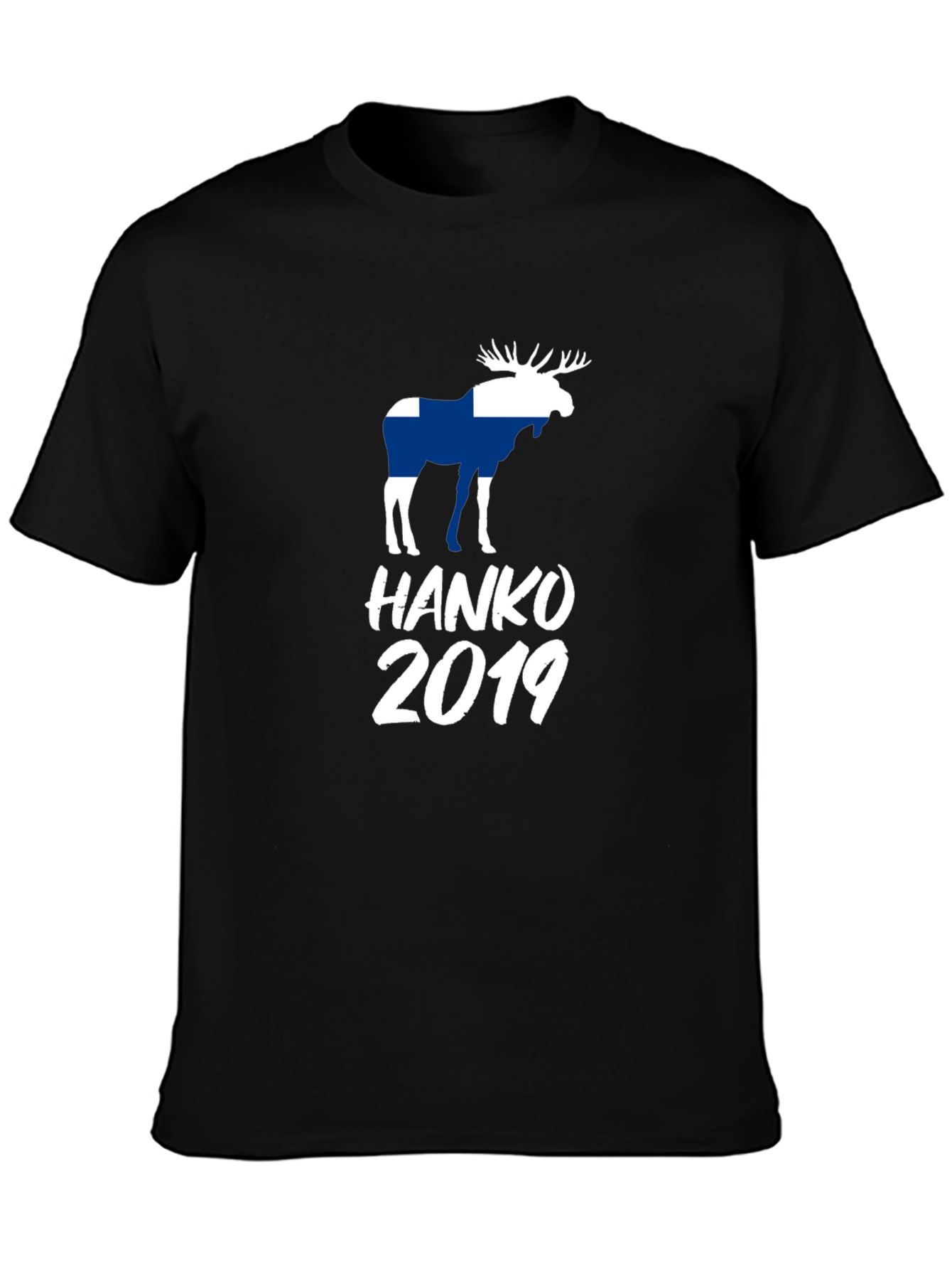 HANKO 2019 Moose Graphic Tee - Finland Flag