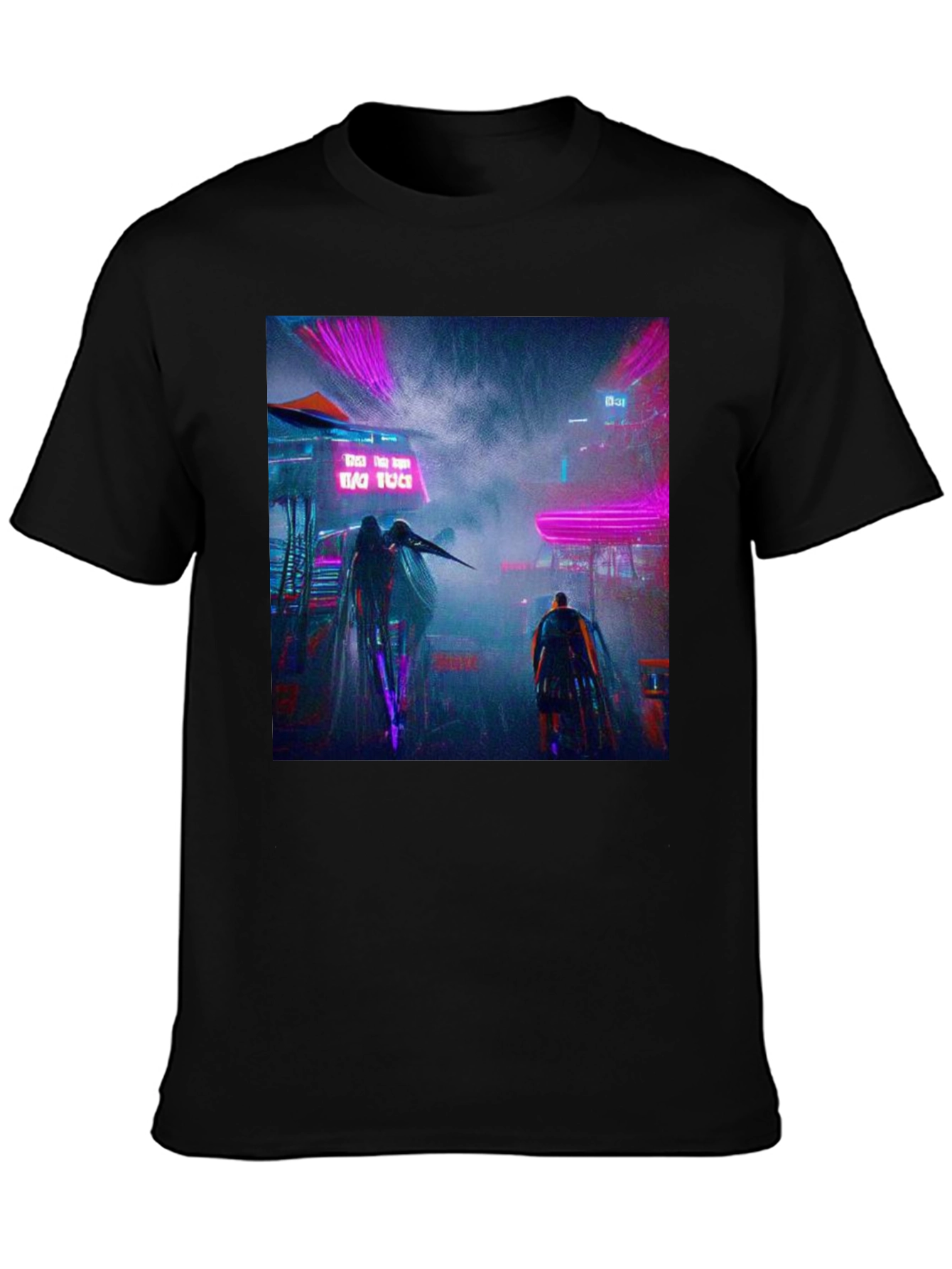 Cyberpunk Cityscape Graphic Tee