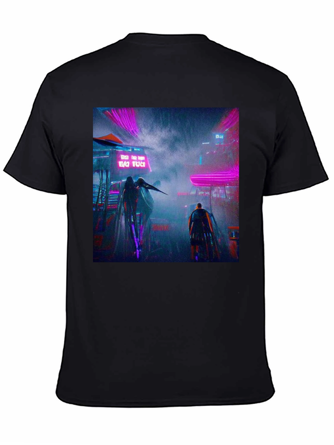 Cyberpunk Cityscape Graphic Tee