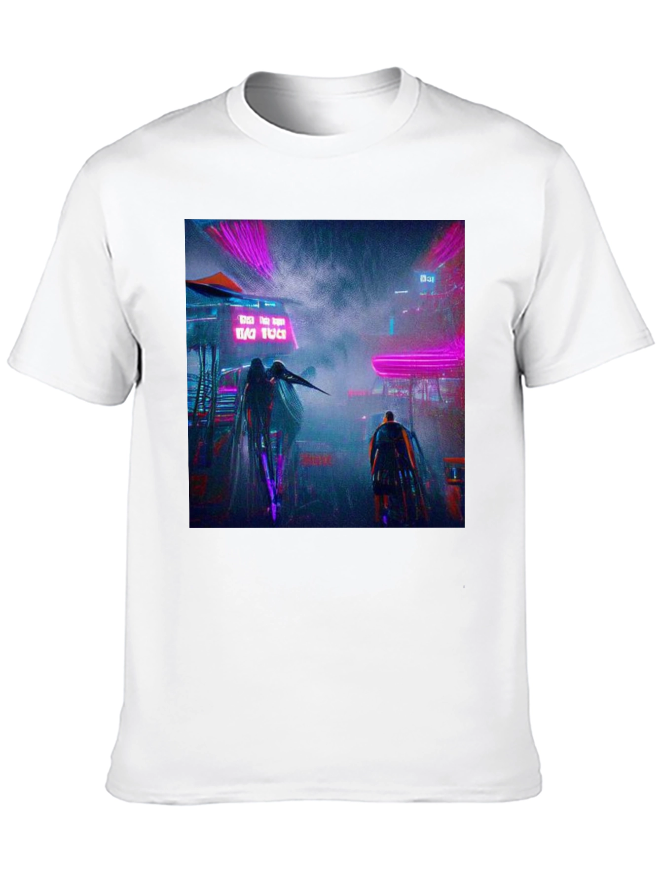 Cyberpunk Cityscape Graphic Tee