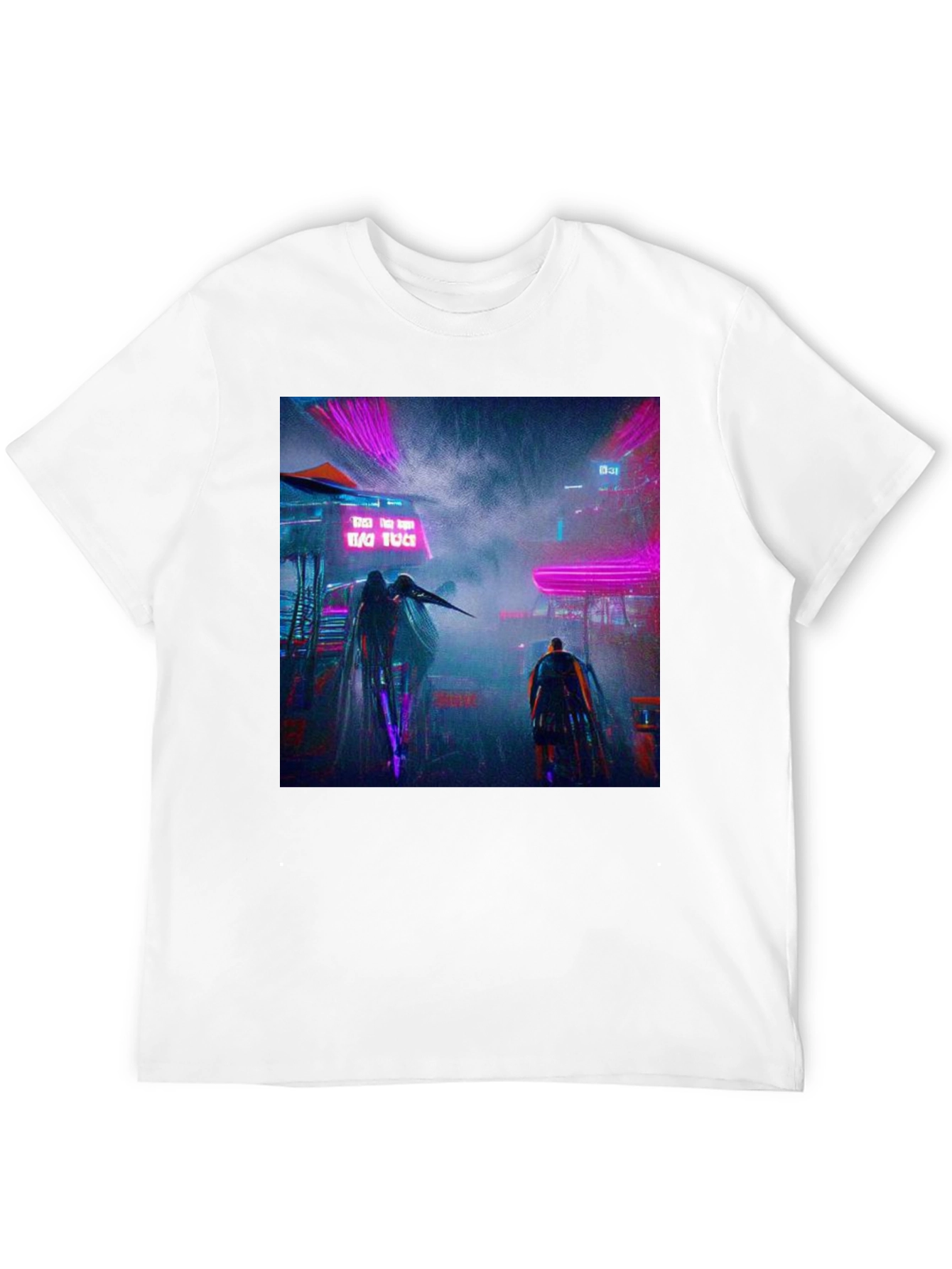 Cyberpunk Cityscape Graphic Tee