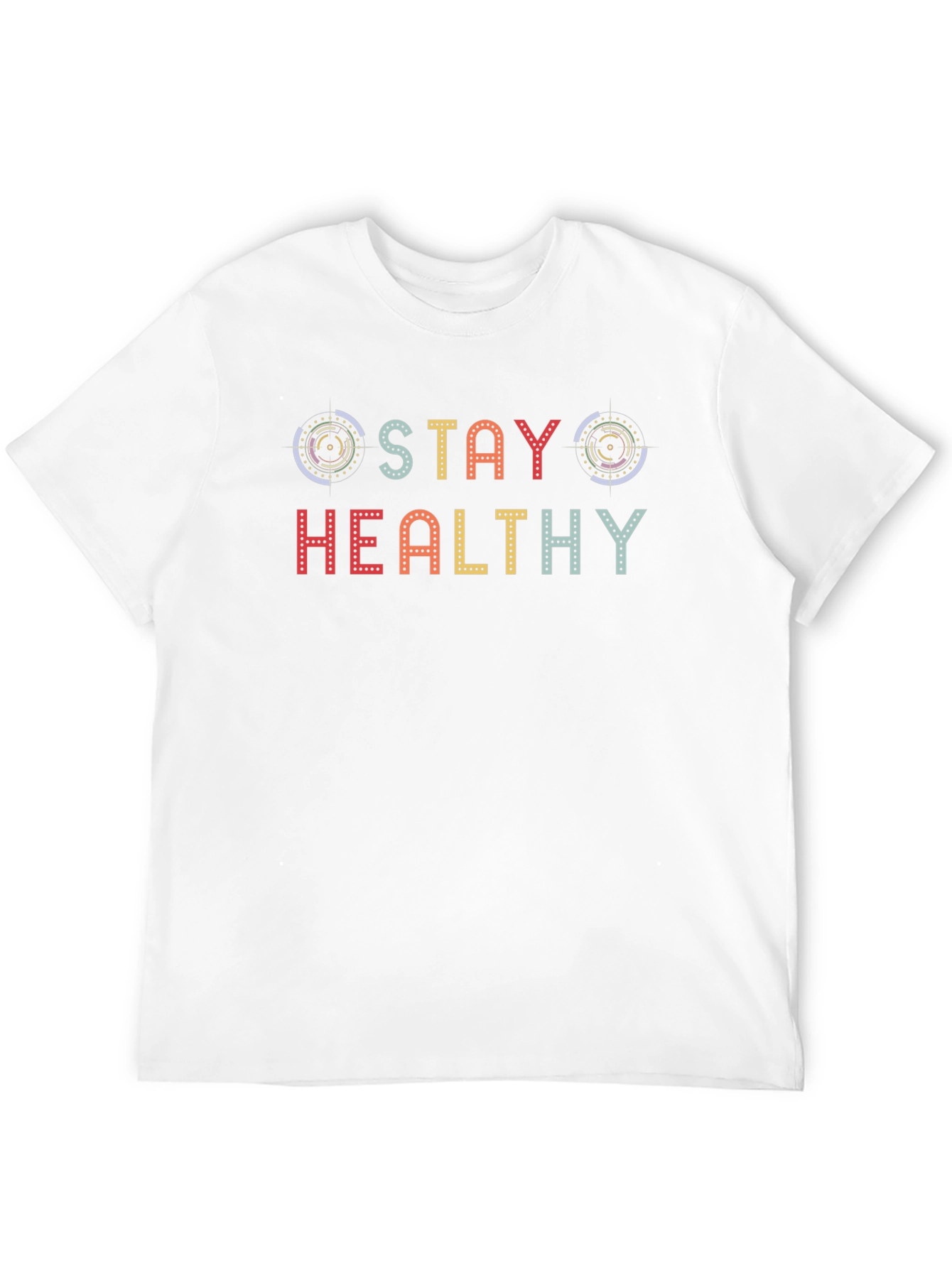 Stay Healthy Graphic Tee - Black Cotton