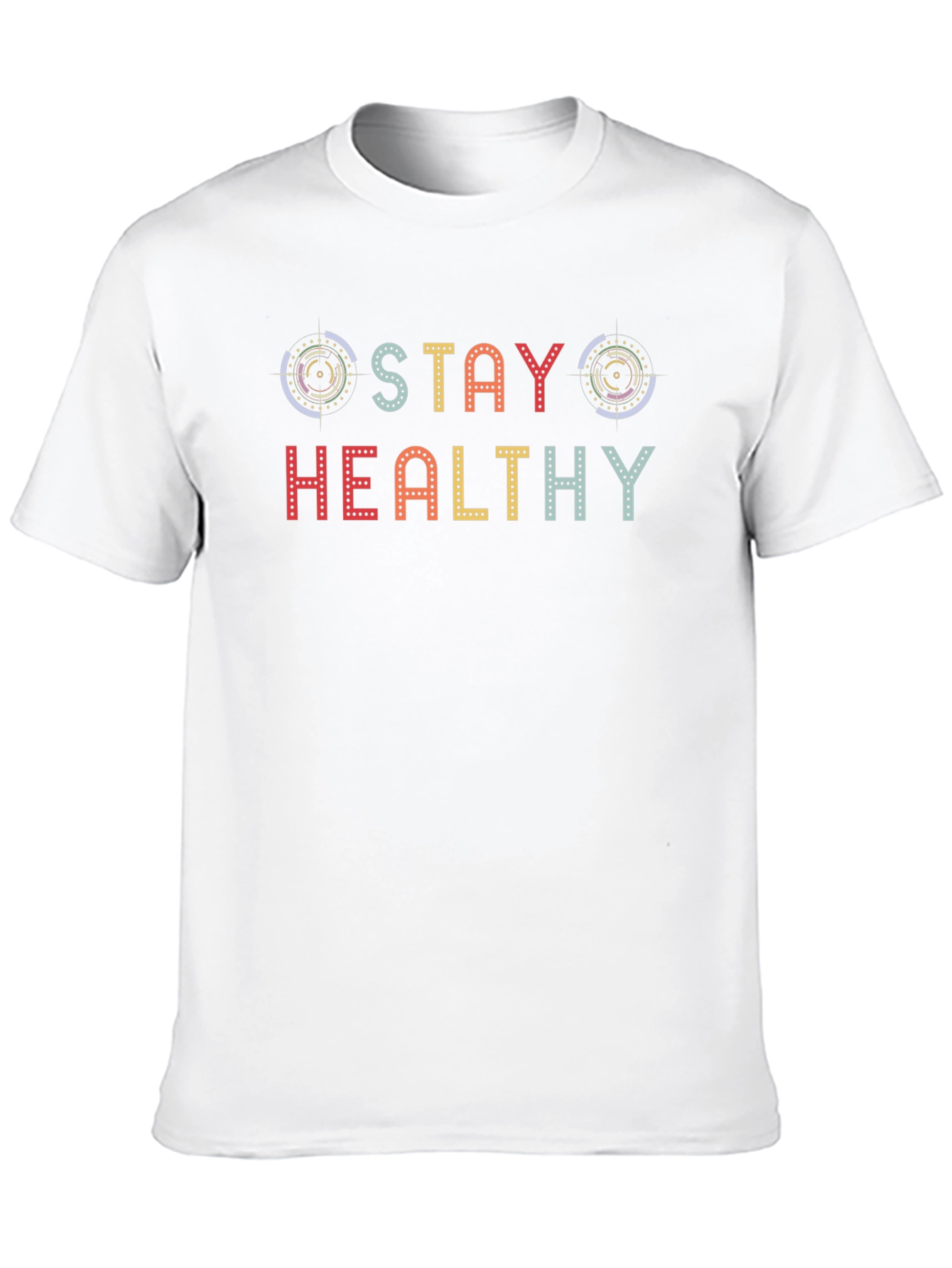 Stay Healthy Graphic Tee - Black Cotton