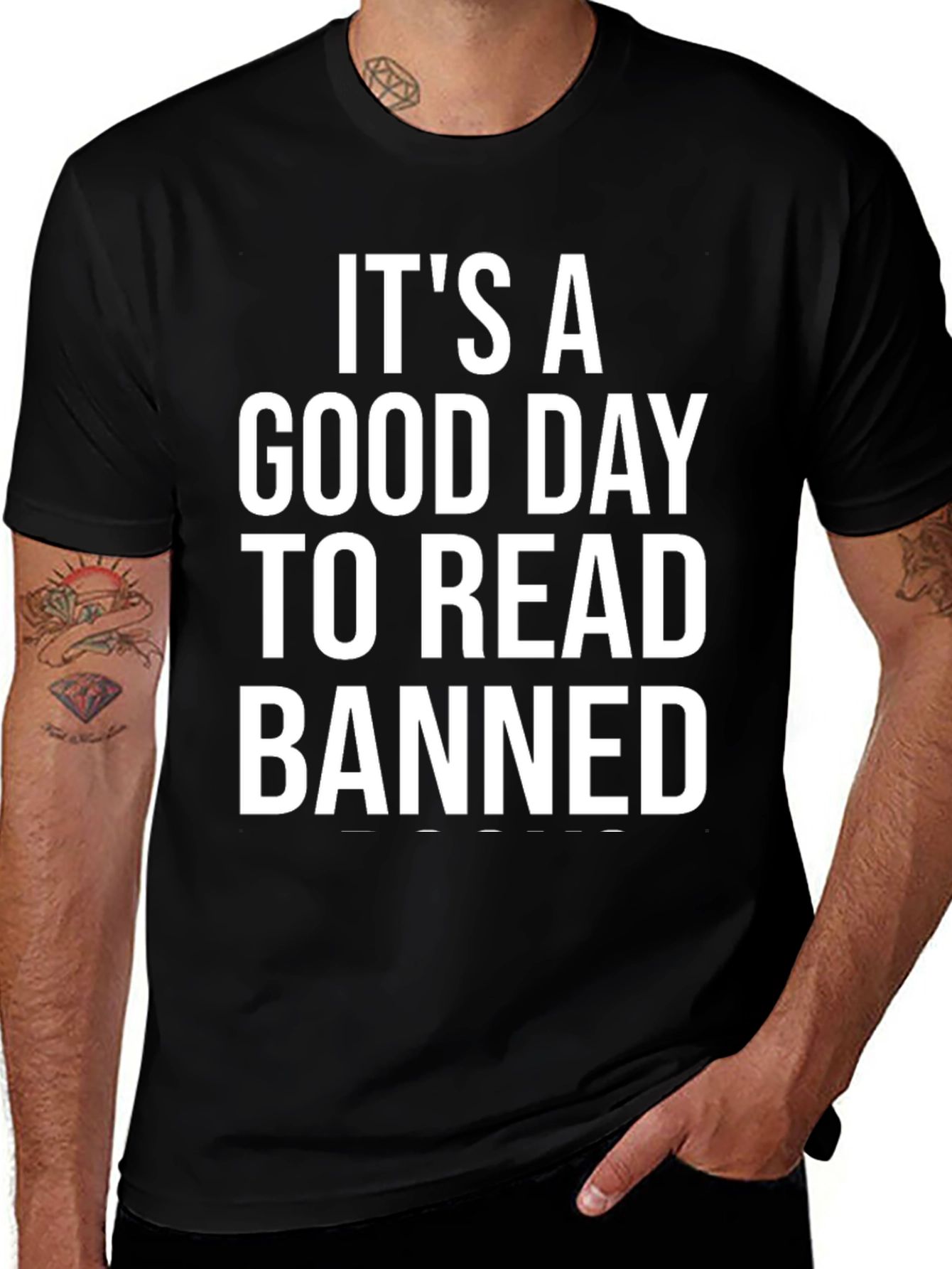 Read Banned Books Graphic Tee - Black