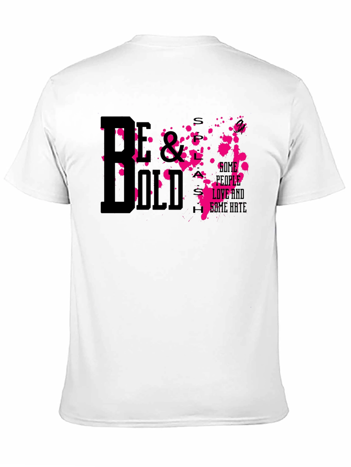 Be Bold Graphic Print Mens Black T-Shirt
