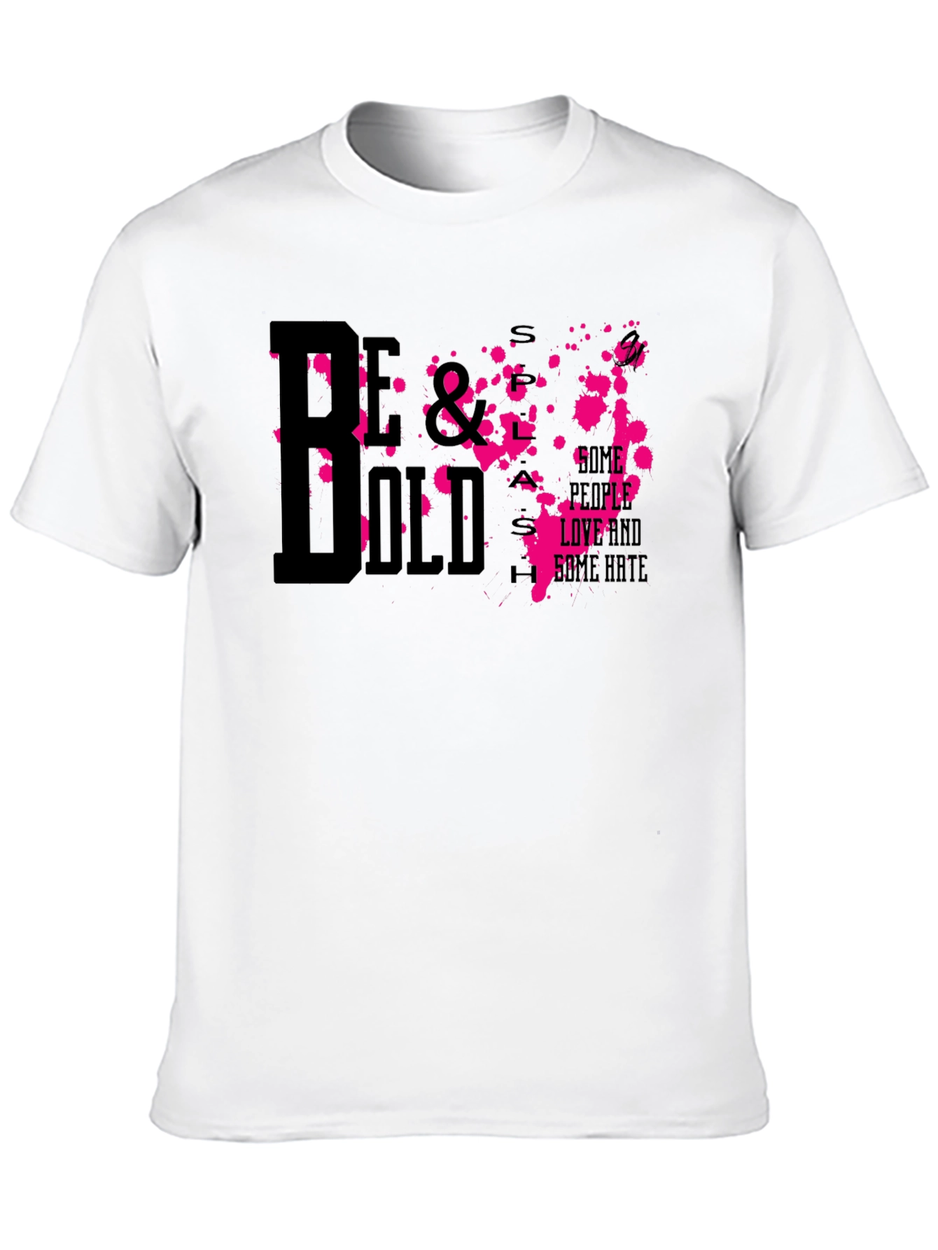 Be Bold Graphic Print Mens Black T-Shirt