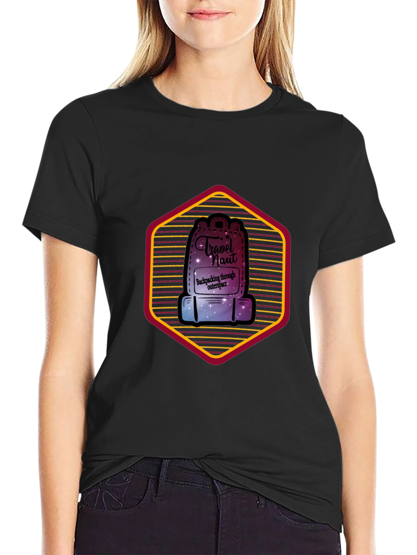 Travel Naut T-Shirt: Backpacking Through Outer Space Design