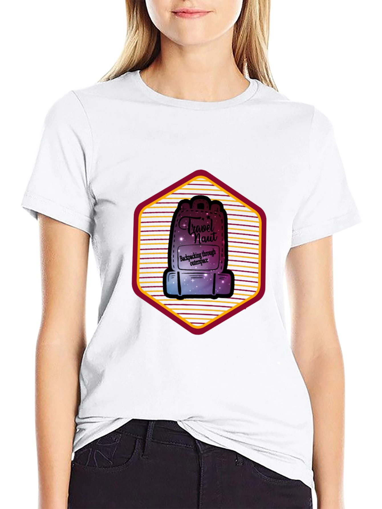 Travel Naut T-Shirt: Backpacking Through Outer Space Design