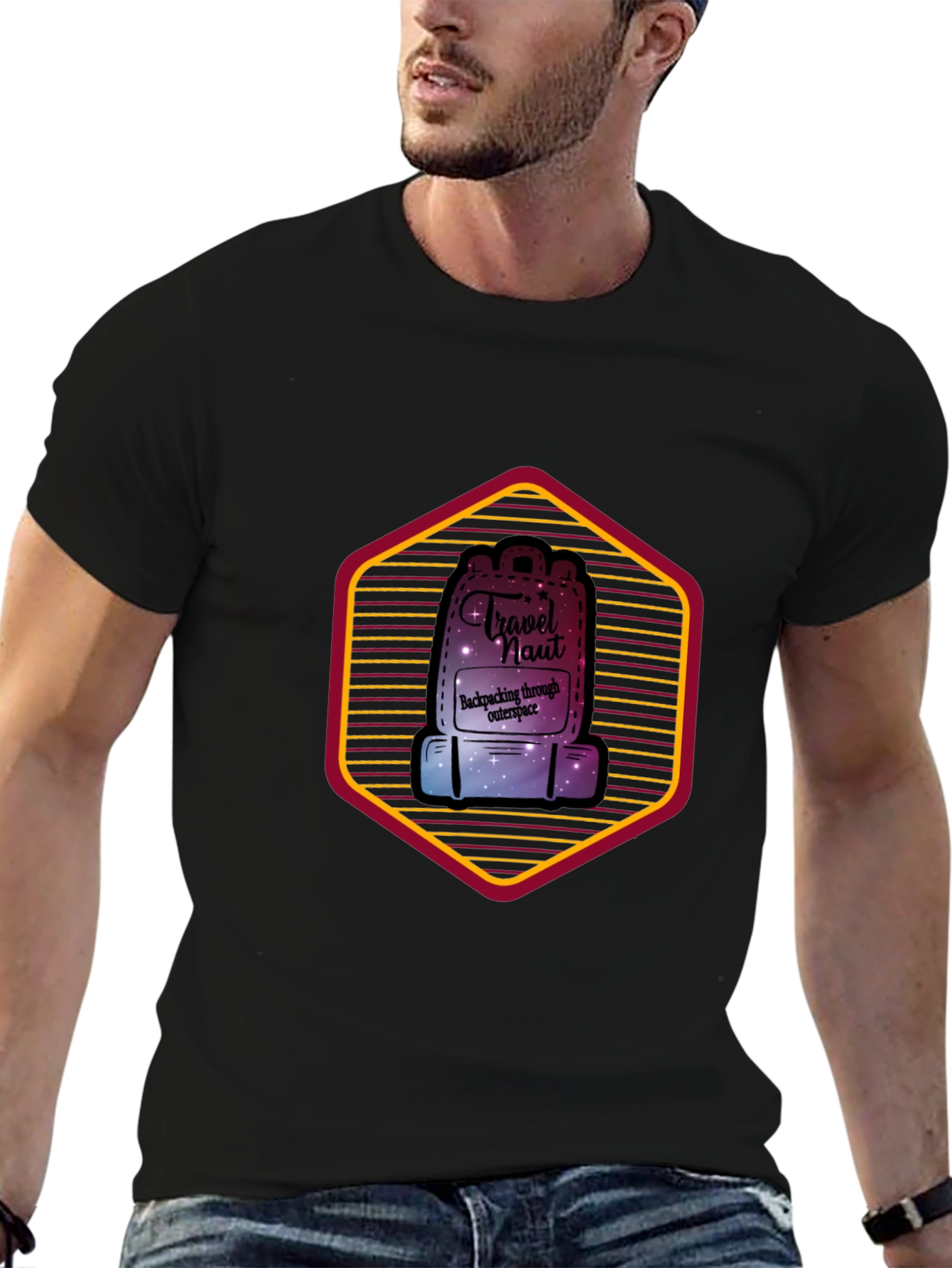 Travel Naut T-Shirt: Backpacking Through Outer Space Design