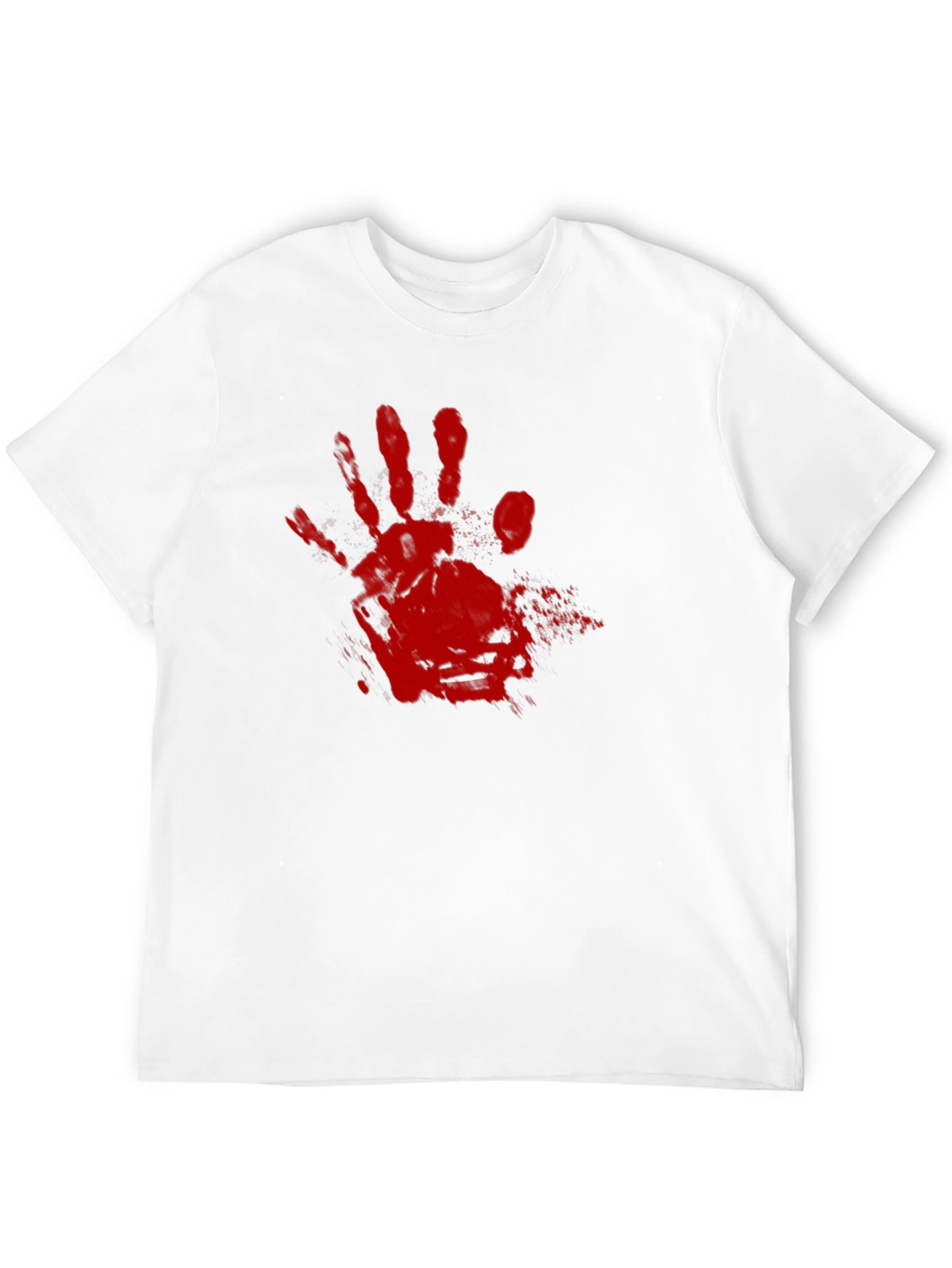 Bloody Handprint Graphic Tee - Halloween Shirt