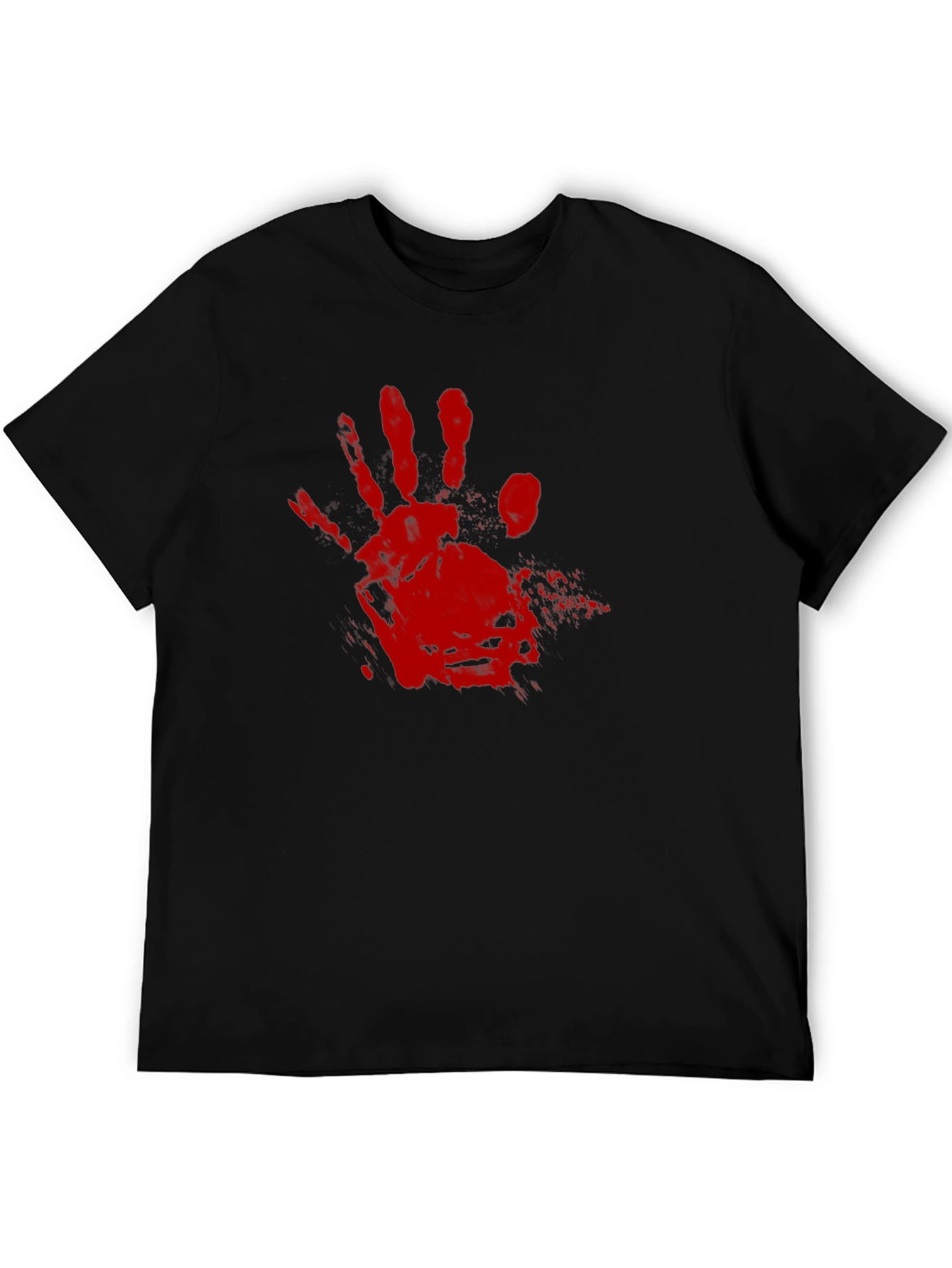 Bloody Handprint Graphic Tee - Halloween Shirt