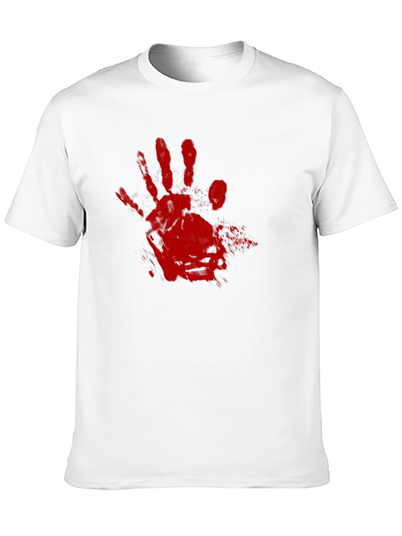 Bloody Handprint Graphic Tee - Halloween Shirt