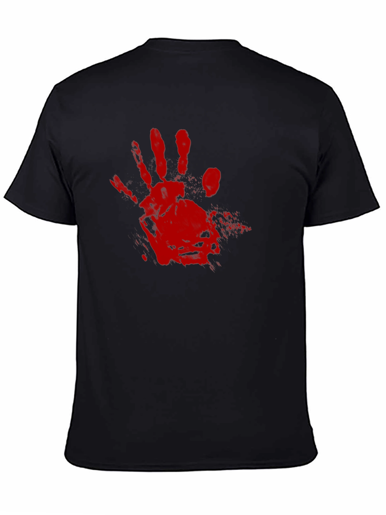 Bloody Handprint Graphic Tee - Halloween Shirt