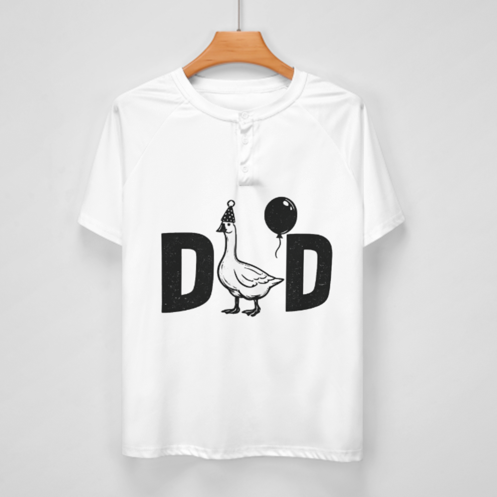 Funny Goose Dad Birthday T-Shirt | Cute Dad Celebration Graphic Tee(z980)