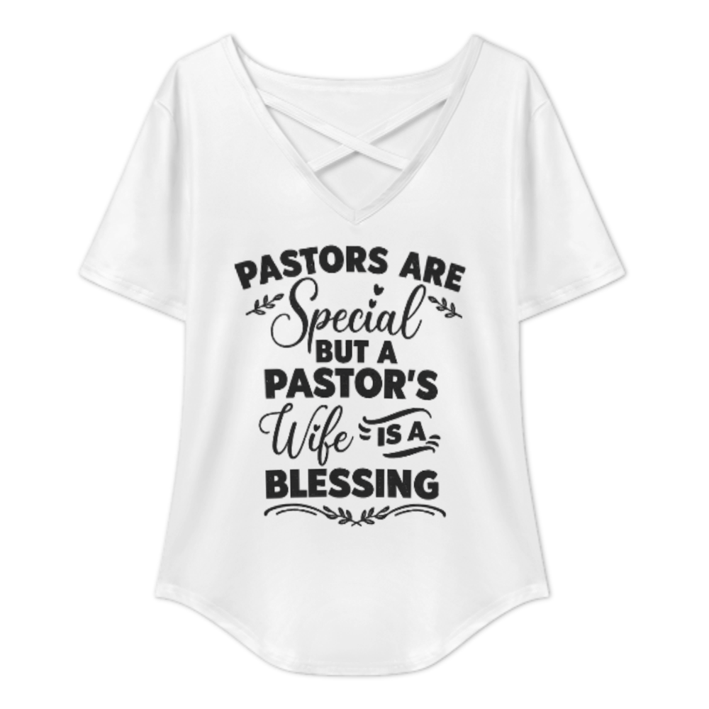 Pastor's Wife Blessing Shirt – Faith-Based Christian Inspirational Graphic Tee(z947)